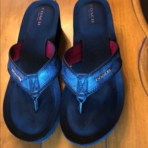 Coach  Wedge Thong Sandals -  Jolene 10B